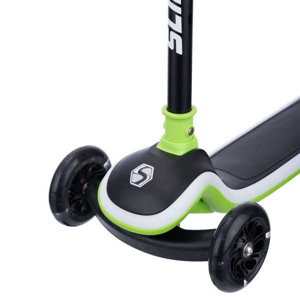Самокат трехколесный Slider, светящиеся полиуретановые колёса и платформа, руль складной Самокат трехколесный Slider, светящиеся полиуретановые колёса и платформа, руль складной