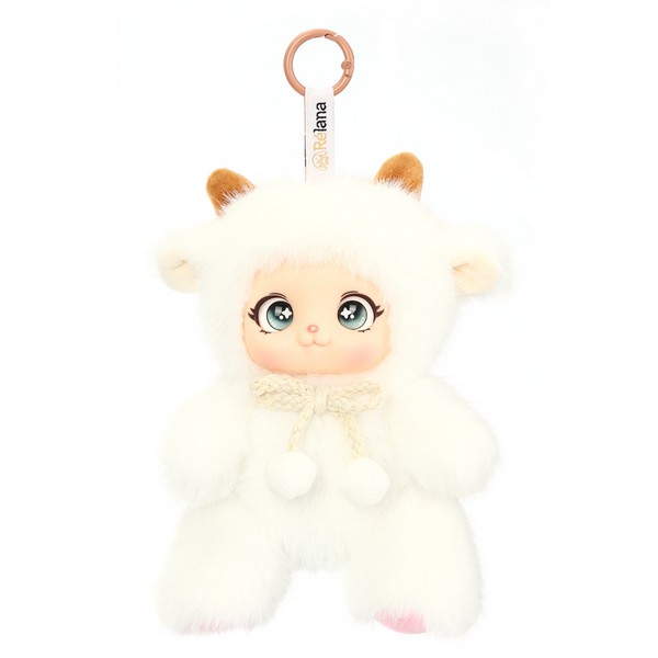 Сказочный персонаж белая овечка Лия, 15 см