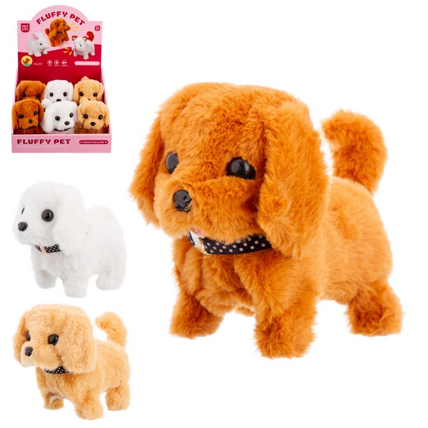 Собачка мягкая функциональная, (6 шт. в наборе), ходит, машет хвостиком, лает Собачка мягкая функциональная, (6 шт. в наборе), ходит, машет хвостиком, лает