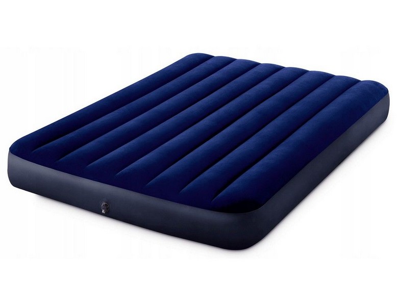 Матрас надувной CLASSIC DOWNY AIRBED 137x191x25 см INTEX.(в коробке)