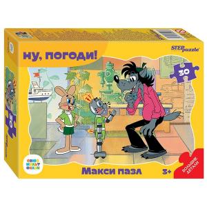 Контурный МАКСИ пазл 30 эл. "Ну, погоди!" (С/м)