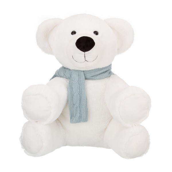 Полярный мишка в шарфике, 29 см