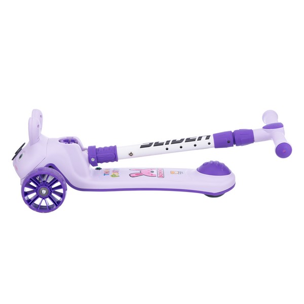 Самокат трехколесный Slider, колеса светящиеся, руль складной