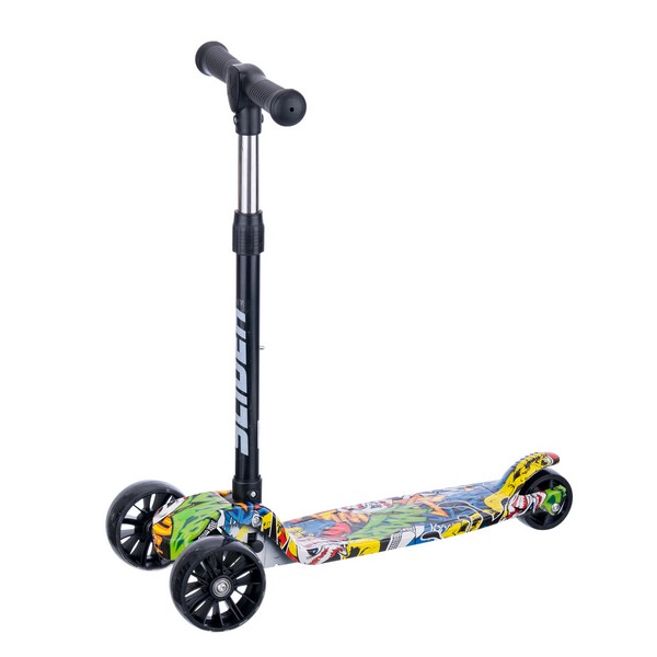 Самокат трехколесный Slider, колеса светящиеся