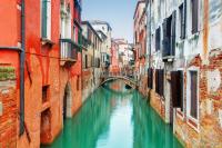 Холст с красками  "Венецианский канал"