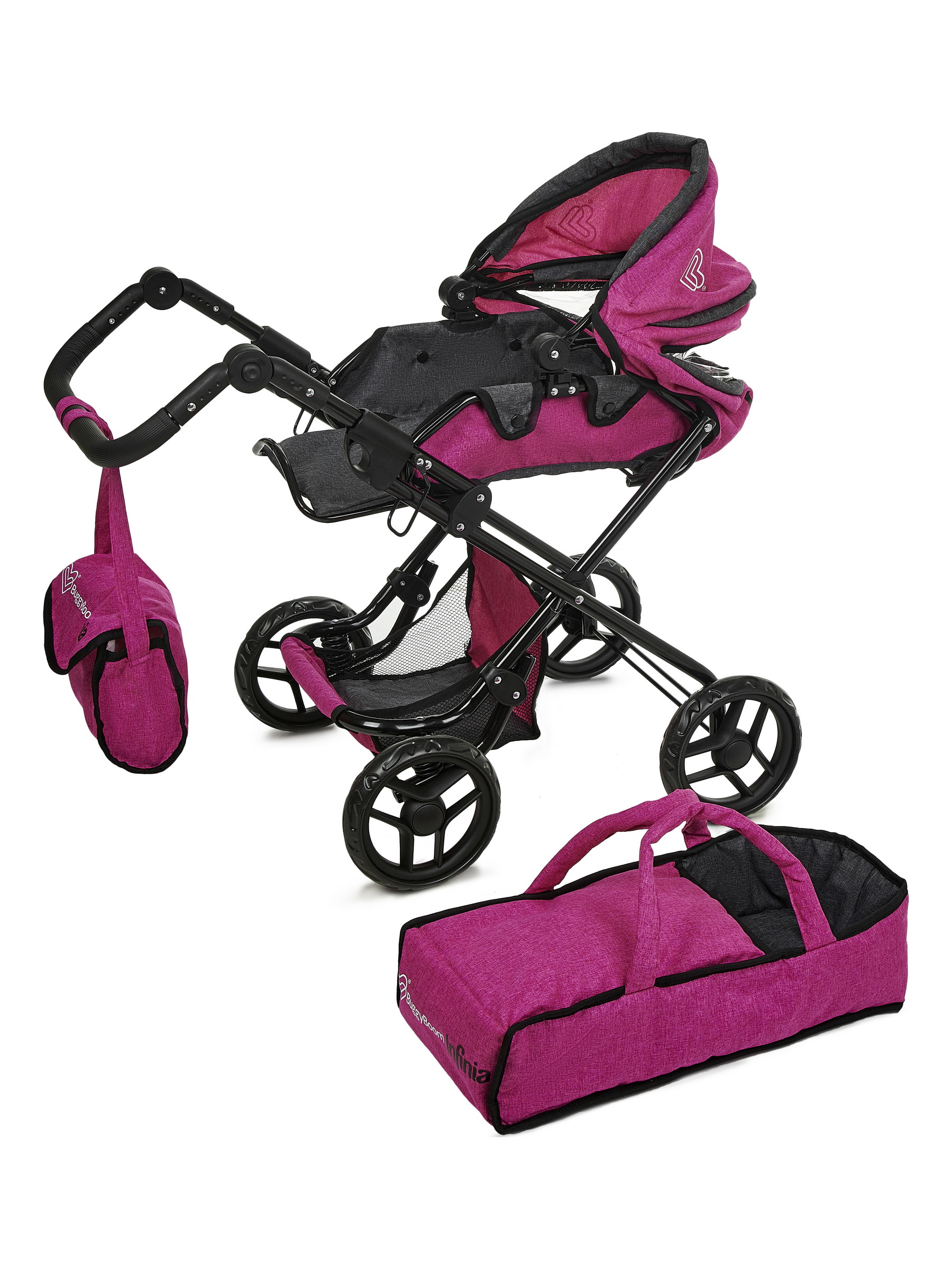 Коляска для кукол - трансформер, классическая 77*44*83 см Коляска для кукол - трансформер, классическая 77*44*83 см