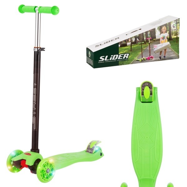 Самокат четырехколесный, колеса PU со светом