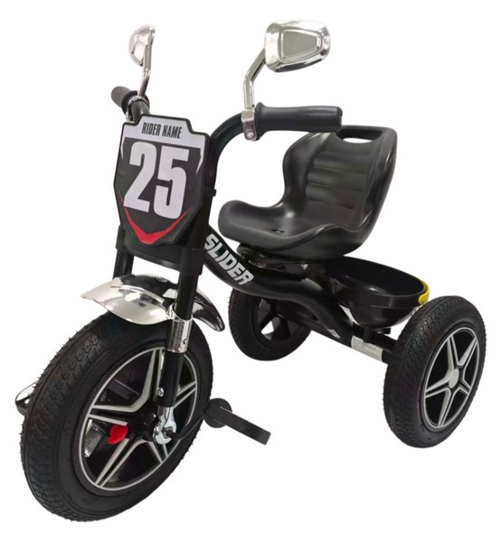 Велосипед трехколесный Slider, колеса EVA 12 и 10", зеркала, корзинка