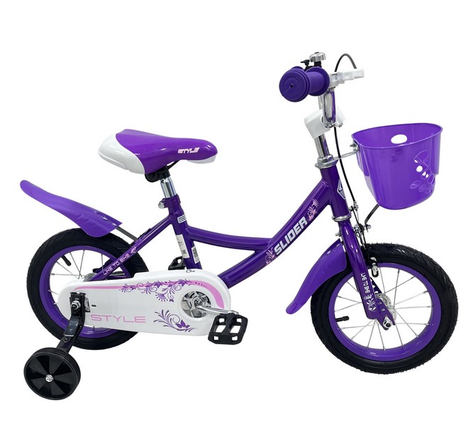 Велосипед 2-х колесный "Slider Style 12" с дополнительными колёсами