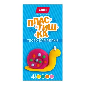 Пластишка. Тесто для лепки. Набор № 22 (4цв по 50 г)