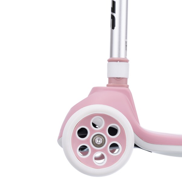 Самокат трехколесный Slider, светящиеся колёса и платформа, руль складной с фонариком