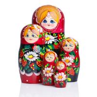 Матрешка 5 в 1 (расписная) в ассортименте, 18 см