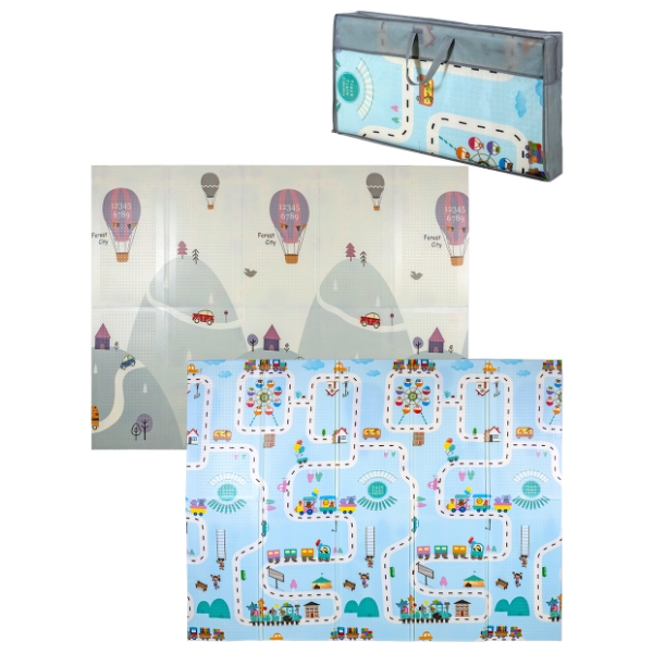 Складной коврик (200x150x0,8см, двухсторонний, водонепроницаемый), в сумке 41,5*77*10,5 см