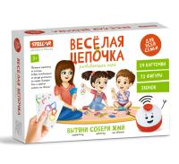 Настольная игра №63. «Веселая цепочка. 72 детали»