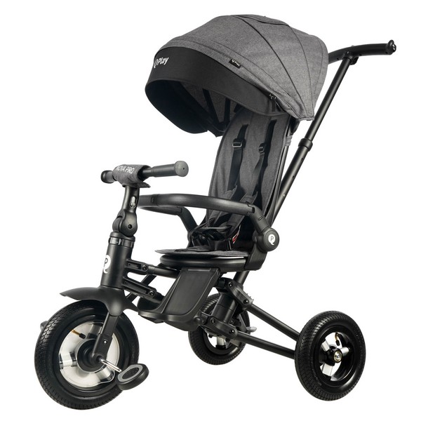 Велосипед 3-х колесный с ручкой управления Qplay