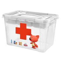 Коробка для аптечки со вставкой и декором "Ми-Ми-Мишки", 6,65 л, цвет: белый