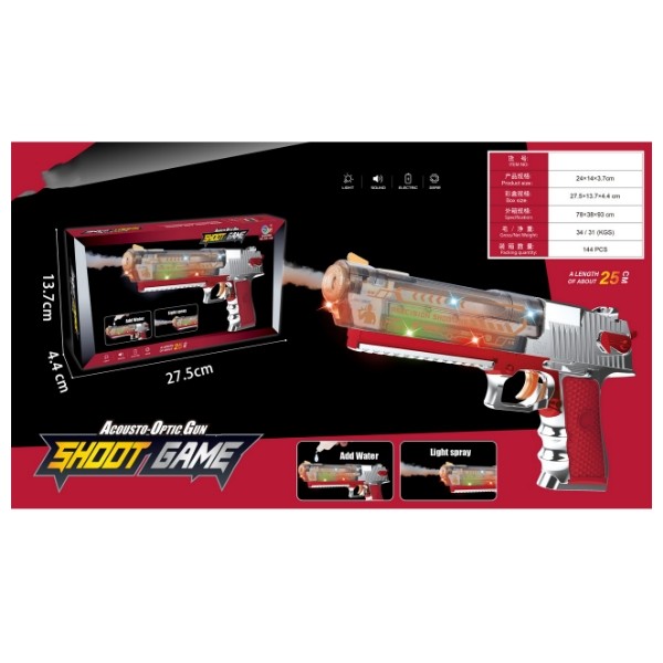 Пистолет, с паром