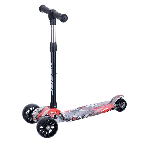 Самокат трехколесный Slider, колеса светящиеся