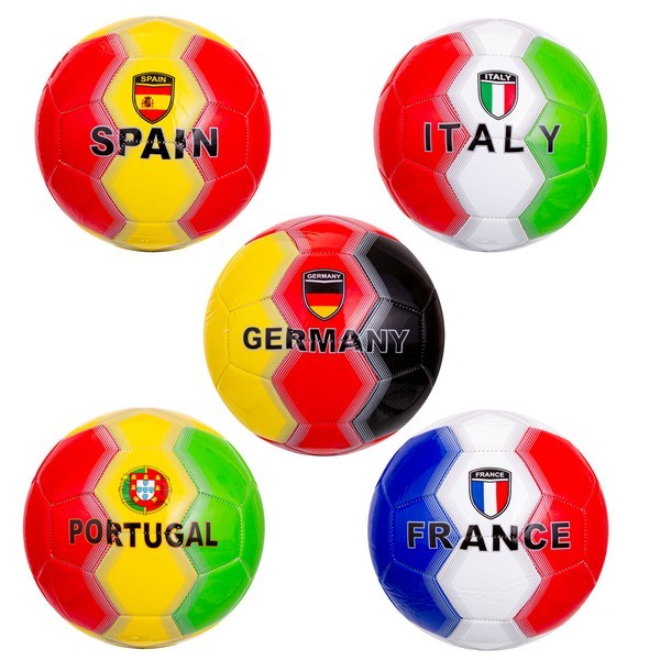 Мяч футбольный, PVC, 2 слоя, в асортименте