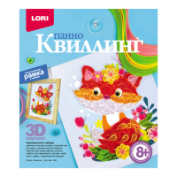 Квиллинг. Панно "Лисёнок"