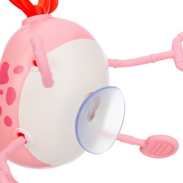 Игрушка развивающая Elefantino "Единорожка", на присоске, развитие мелкой моторики, резиночки