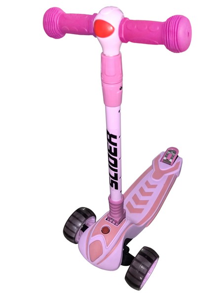 Самокат трехколесный Slider, колёса светящиеся