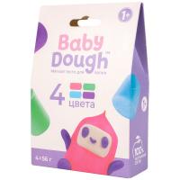 "BABY DOUGH": тесто для лепки в коробке, 4 цвета, №1