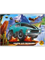 Альбом для рисования А4 40л. Безудержная машина. 28,5*20*1 см