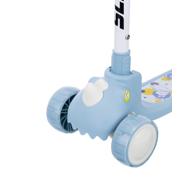 Самокат трехколесный Slider, колеса светящиеся, руль складной Самокат трехколесный Slider, колеса светящиеся, руль складной