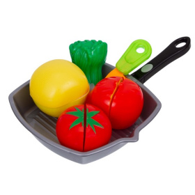 Набор «Учимся готовить» сковородка, продукты для резки на липучках, нож