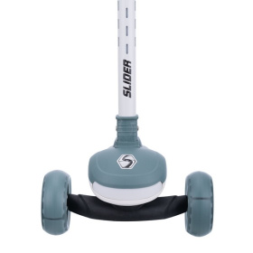 Самокат трехколесный Slider, светящиеся полиуретановые колёса и платформа, руль складной Самокат трехколесный Slider, светящиеся полиуретановые колёса и платформа, руль складной