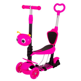 Самокат трехколесный с ручкой управления