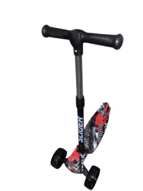 Самокат трехколесный Slider, колеса светящиеся