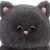 Мягкая Игрушка RELANA, Котик темно-серый, 35 см