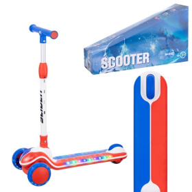 Самокат трехколесный Slider, колеса светящиеся, руль складной