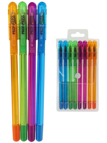 Набор ручек шариковых CRYSTAL COLORS, синие,d=0,7