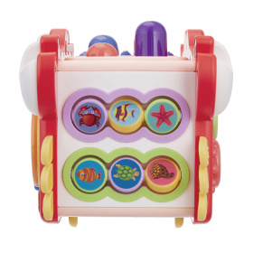 Развивающий игровой центр "Крабик" "Elefantino", пианино, пищалка, часики, игра с молоточком,рыбалка