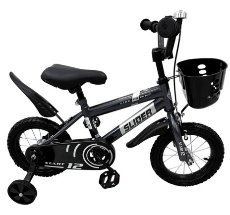 Велосипед 2-х колесный "Slider Start 12" с дополнительными колёсами
