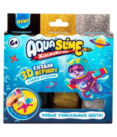 Aqua Slime: набор для изготовления фигурок из цветного геля, золото-серебро Aqua Slime: набор для изготовления фигурок из цветного геля, золото-серебро