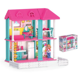 Игрушка "Дом для куклы" Mila's dream 2 floors, с аксесс.,