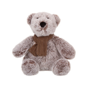 Мишка в коричневом шарфике, 18 см