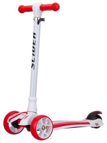 Самокат четырехколесный со светящимися колесами Самокат четырехколесный со светящимися колесами