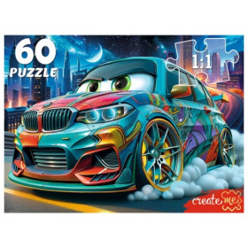 Пазлы 60 элементов. МОЩНАЯ МАШИНКА