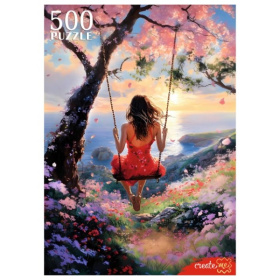 Пазлы 500 элементов. ДЕВУШКА НА КАЧЕЛЯХ