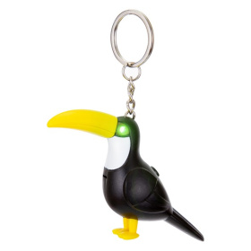 Брелок "Тукан" (12 шт. в наборе) со светом и звуком Брелок "Тукан" (12 шт. в наборе) со светом и звуком