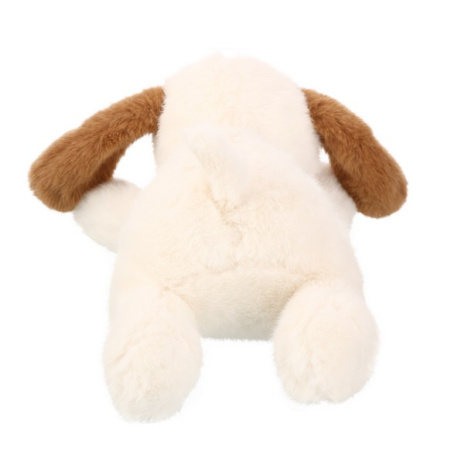 Собака бежево-белая, 25 см