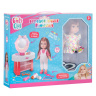 Набор "Модница" Girl`s Club" в комплекте: кукла 30 см, трюмо со звуком и светом, блестящая упаковка