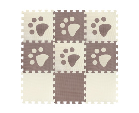 Коврик-пазл мягкий EVA "Лапка""Elefantino" 9 элементов