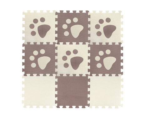 Коврик-пазл мягкий EVA "Лапка""Elefantino" 9 элементов