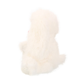 Заяц пушистый белый, 25 см